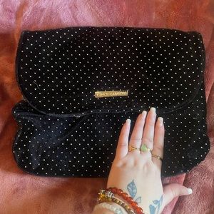 black makeup bag